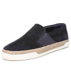 Vince johan suede jute wrapped loafer sneakers